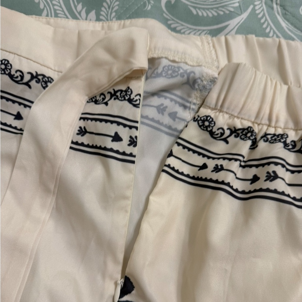 Floral Print Wrap Around Skirt Cream Retro by Travachic XL New without Tags - Picture 5 of 8